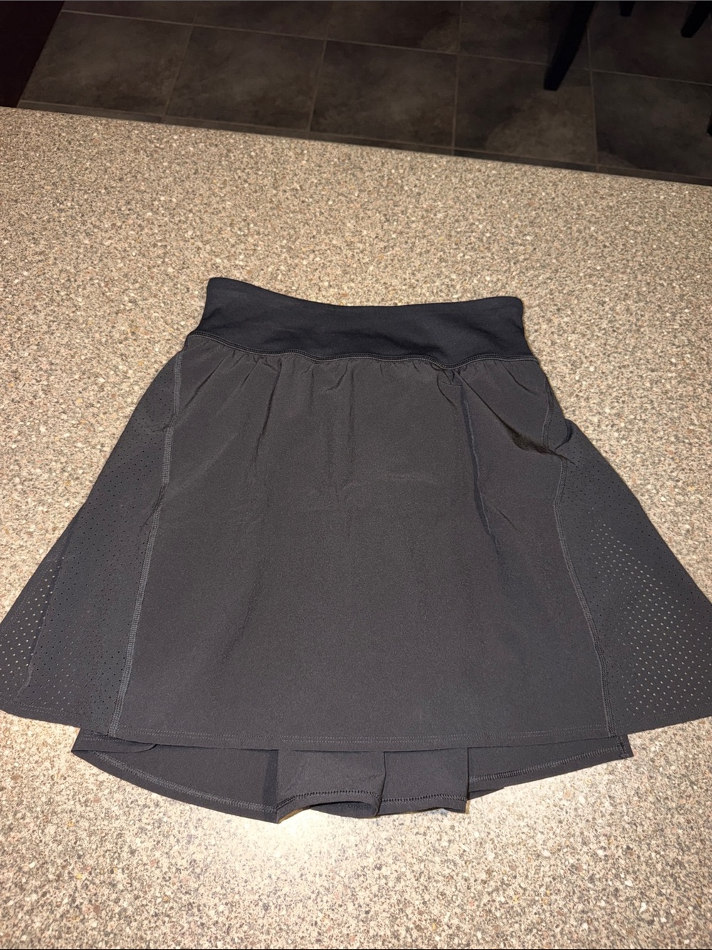 SPANX Black Circle Skater Athletic Skort